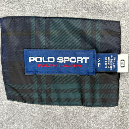 PoloSportRalphLauren ポロスポーツラルフローレン グリーン チェック柄 ナイロンモッズーコート コート