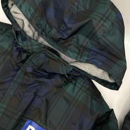 PoloSportRalphLauren ポロスポーツラルフローレン グリーン チェック柄 ナイロンモッズーコート コート