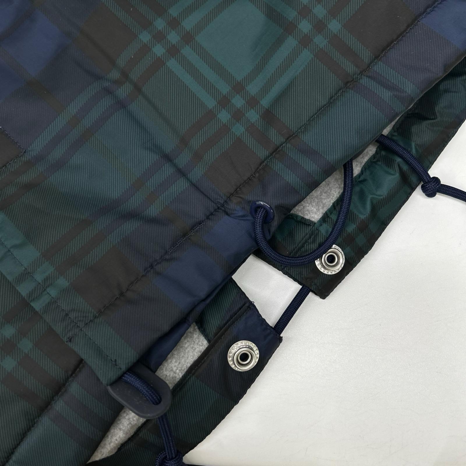 PoloSportRalphLauren ポロスポーツラルフローレン グリーン チェック柄 ナイロンモッズーコート コート