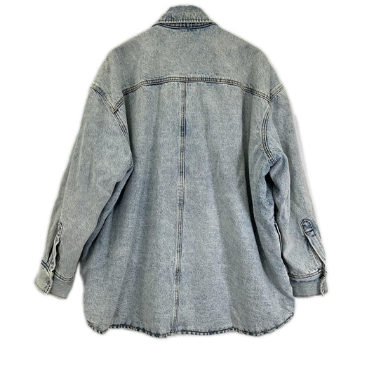ALEXANDER WANG アレキサンダーワン オーバーサイズ 裏地キルティング デニムシャツコート ジャケット