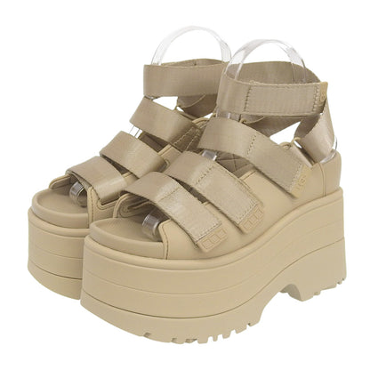 UGG アグ 新品同様 ゴールデンライズ ストラップ サンダル シューズ レディース ベージュ 24cm 1167431 シューズ