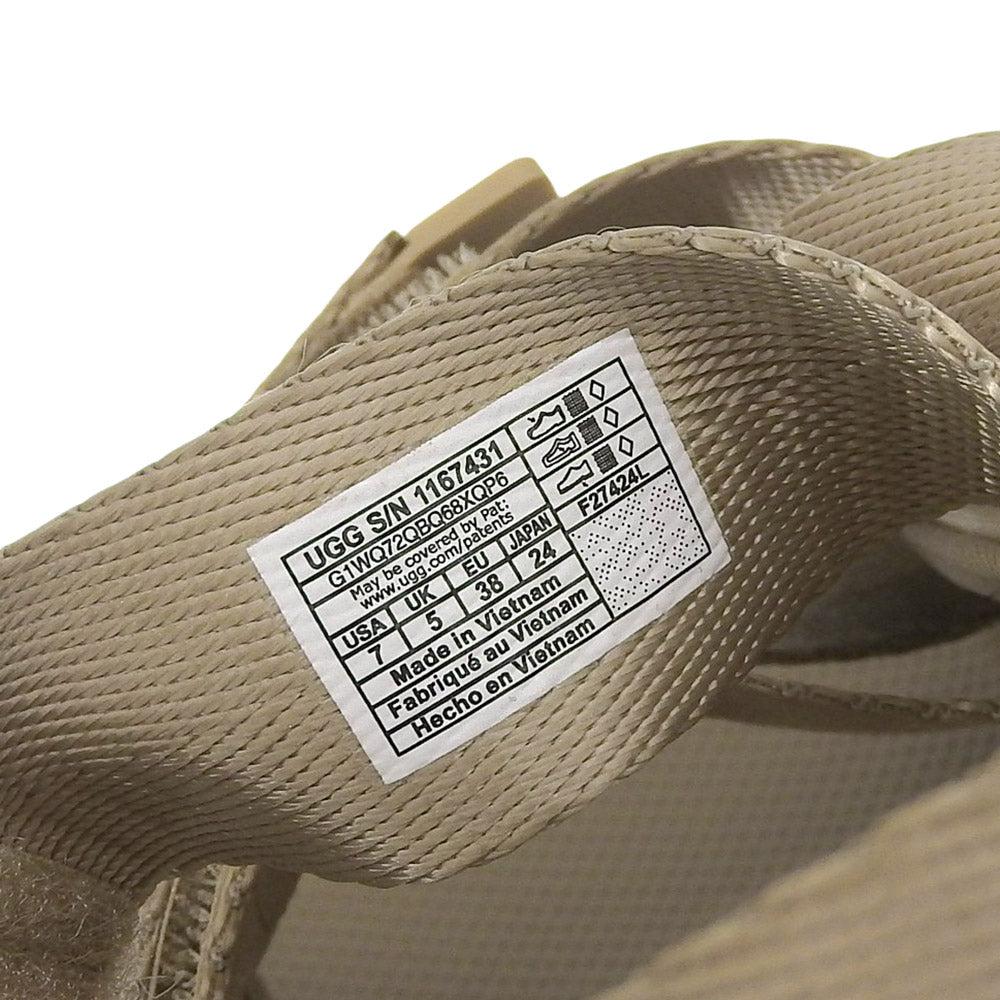 UGG アグ 新品同様 ゴールデンライズ ストラップ サンダル シューズ レディース ベージュ 24cm 1167431 シューズ