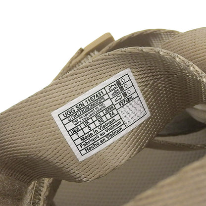 UGG アグ 新品同様 ゴールデンライズ ストラップ サンダル シューズ レディース ベージュ 24cm 1167431 シューズ