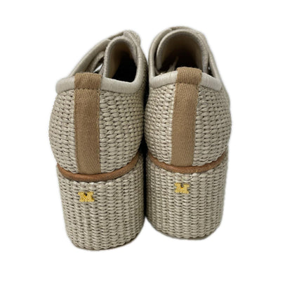Max Mara マックスマーラ 【美品】Bilbao プラットフォーム エスパドリーユ レースアップ シューズ シューズ