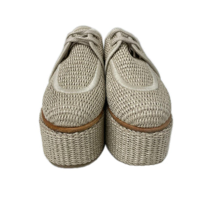 Max Mara マックスマーラ 【美品】Bilbao プラットフォーム エスパドリーユ レースアップ シューズ シューズ