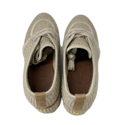 Max Mara マックスマーラ 【美品】Bilbao プラットフォーム エスパドリーユ レースアップ シューズ シューズ