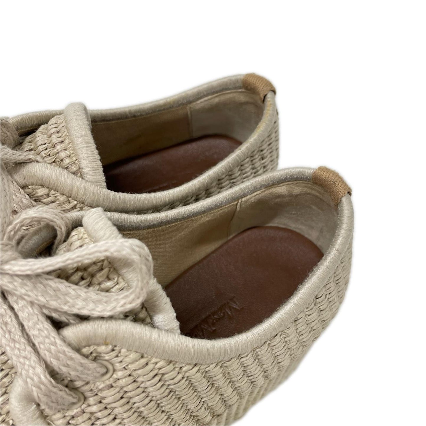 Max Mara マックスマーラ 【美品】Bilbao プラットフォーム エスパドリーユ レースアップ シューズ シューズ