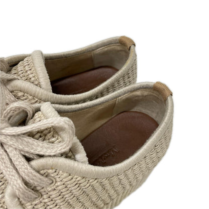 Max Mara マックスマーラ 【美品】Bilbao プラットフォーム エスパドリーユ レースアップ シューズ シューズ
