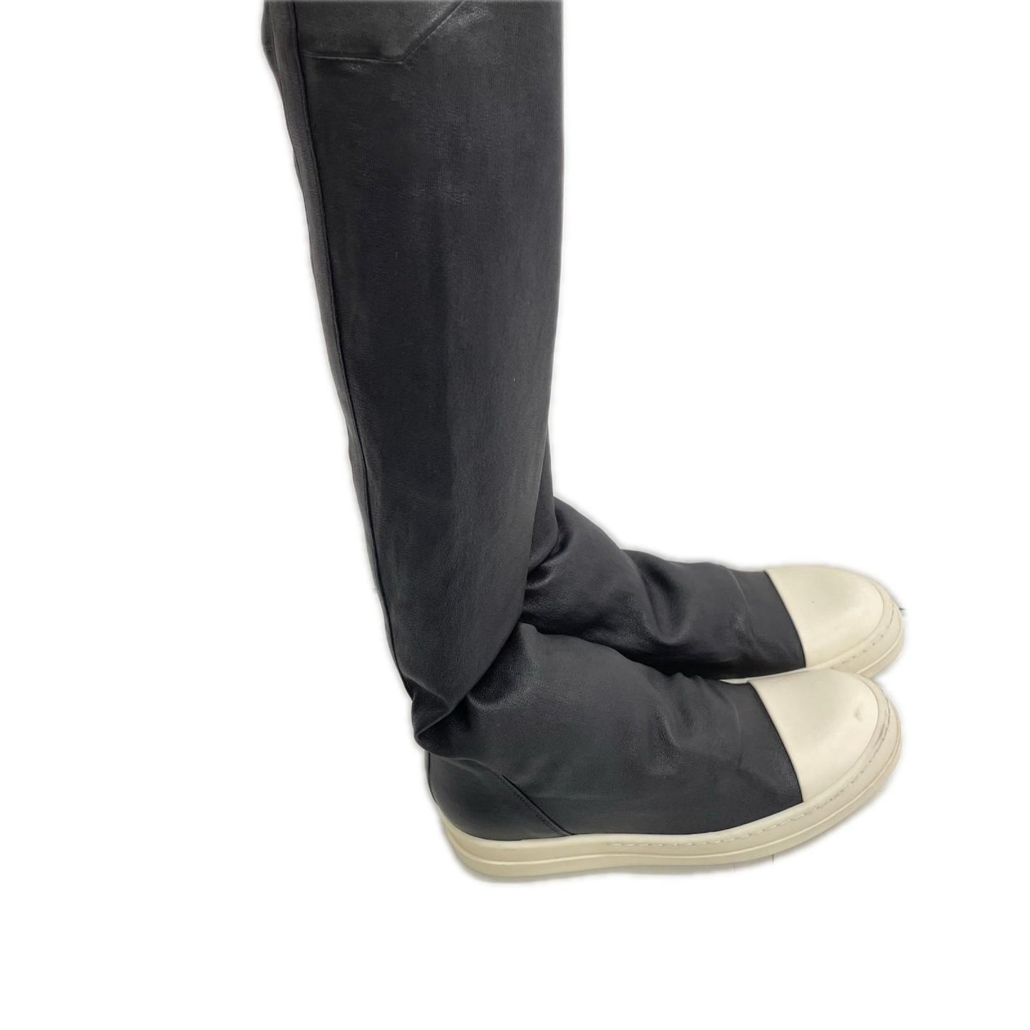 Rick Owens リックオウエンス 32378 レザー サイハイ ブーツ シューズ