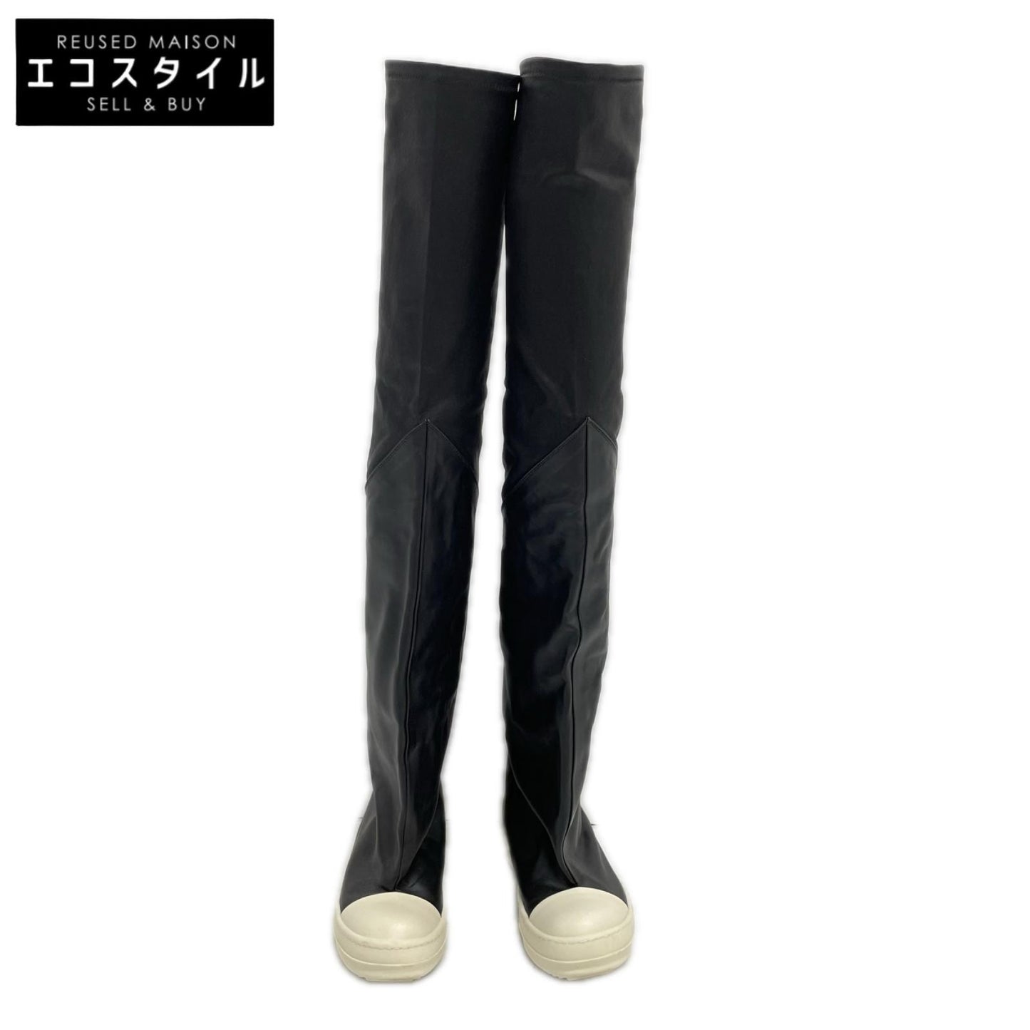 Rick Owens リックオウエンス 50157 50159 レザー サイハイ ブーツ シューズ