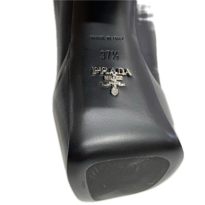 PRADA プラダ レザー チャンキーヒール ニーハイ ブーツ シューズ