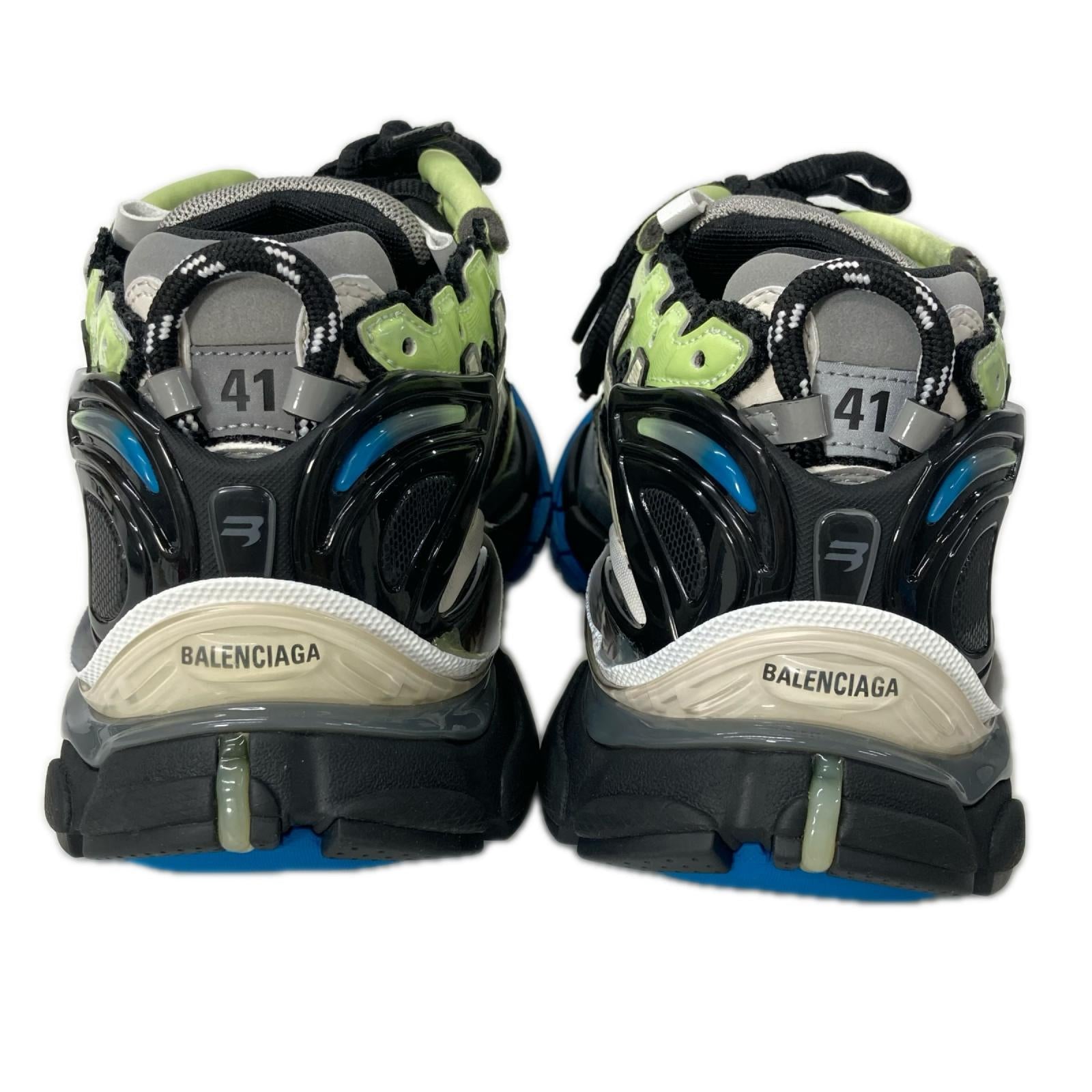 BALENCIAGA バレンシアガ 【美品】677403 RUNNER ランナー USED加工 メッシュ スニーカー シューズ