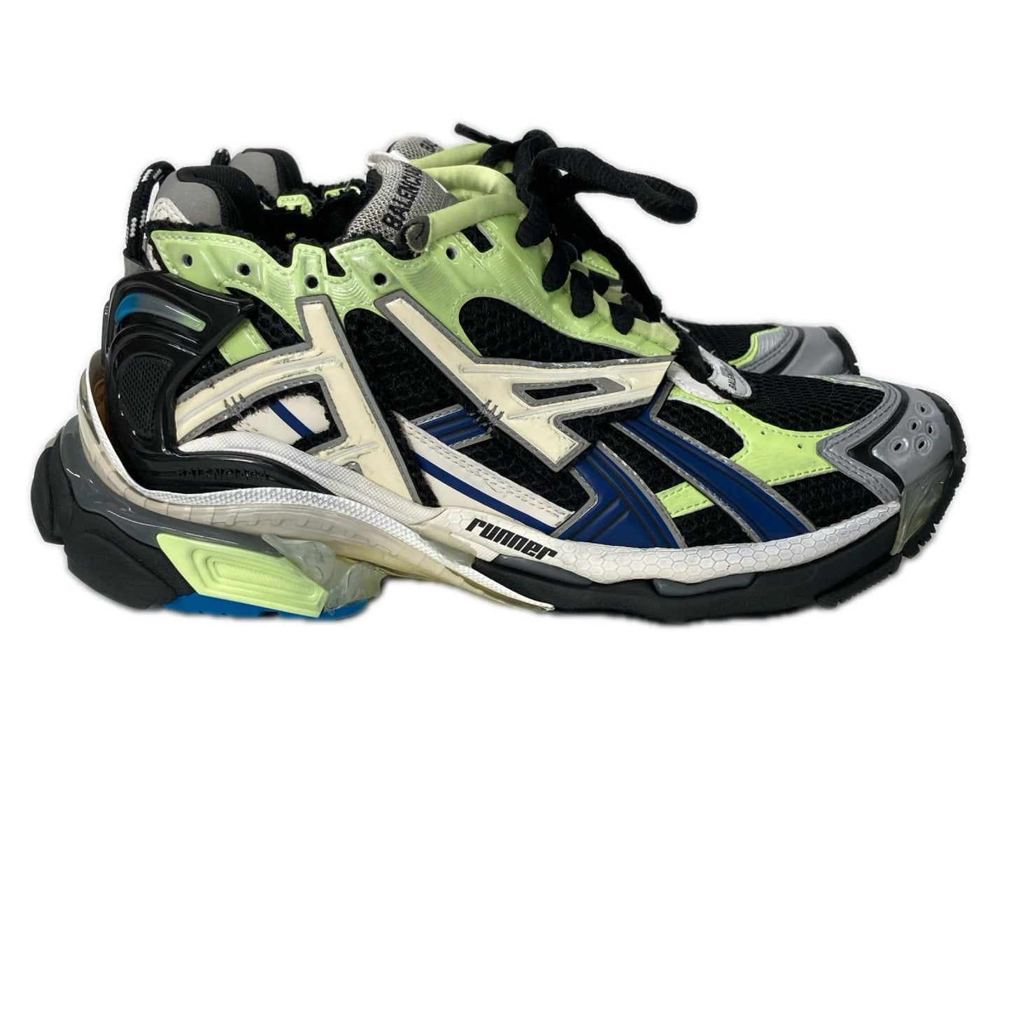 BALENCIAGA バレンシアガ 【美品】677403 RUNNER ランナー USED加工 メッシュ スニーカー シューズ