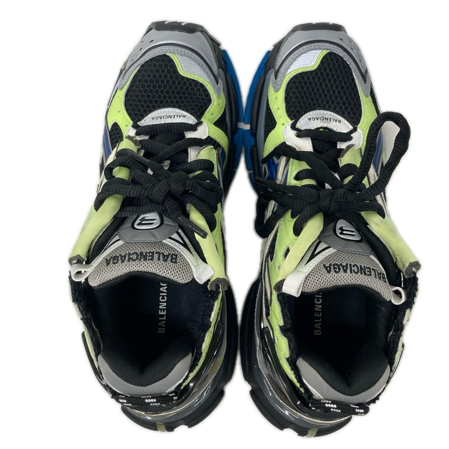 BALENCIAGA バレンシアガ 【美品】677403 RUNNER ランナー USED加工 メッシュ スニーカー シューズ