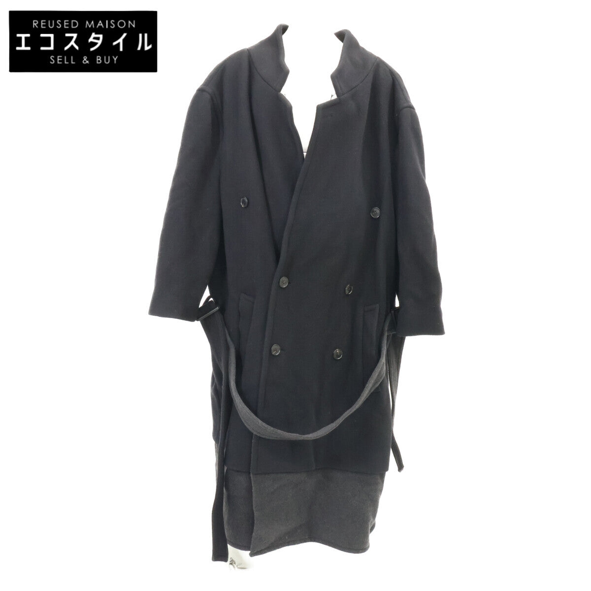BALENCIAGA バレンシアガ 【新品/国内正規/23年製】790786 バックホールデザイン フラットグラウンド ベルト付 マキシ コート
