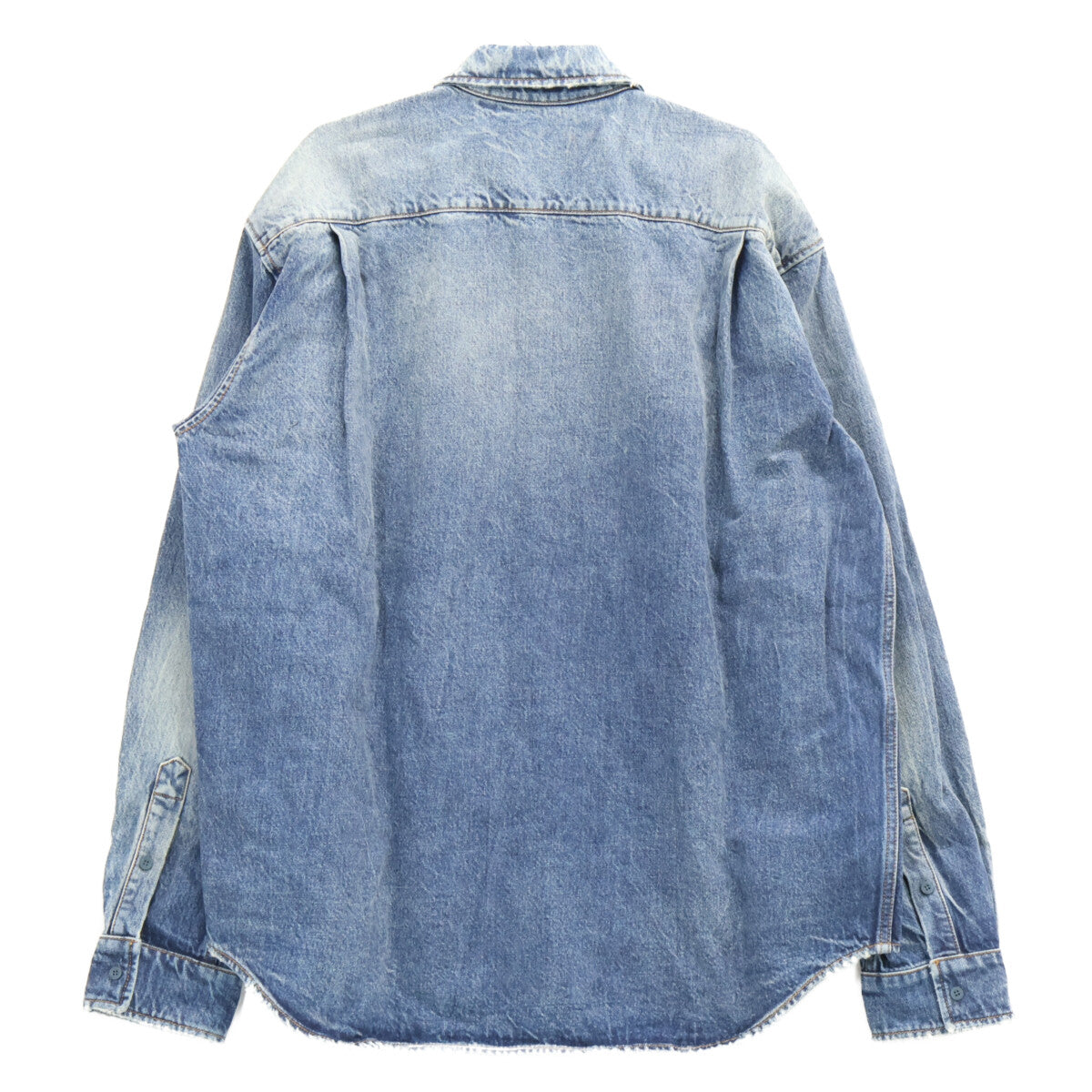 BALENCIAGA バレンシアガ 【新品同様/国内正規】678363 BBロゴ オーバーサイズ デニムシャツ トップス