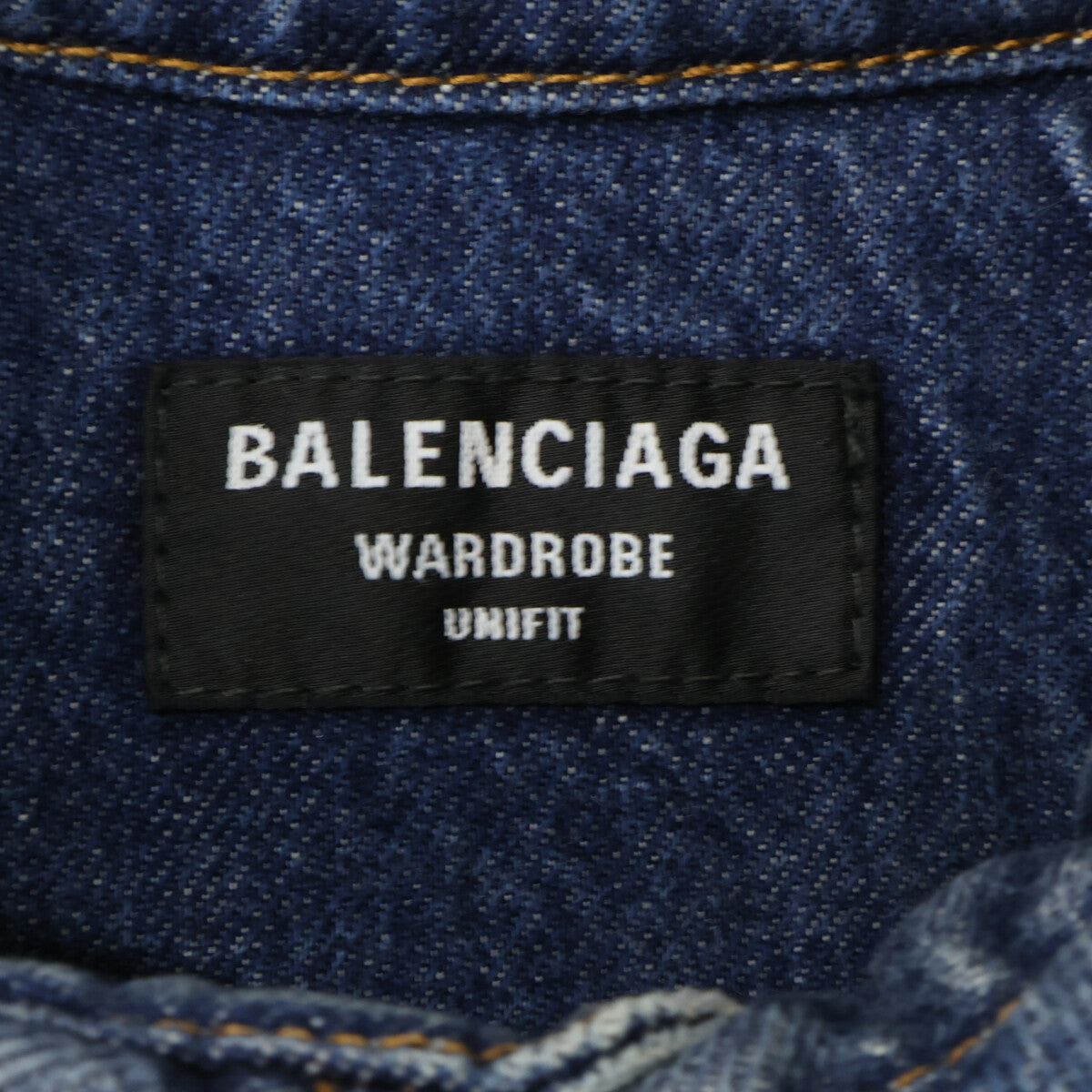 BALENCIAGA バレンシアガ 【新品同様/国内正規】678363 BBロゴ オーバーサイズ デニムシャツ トップス