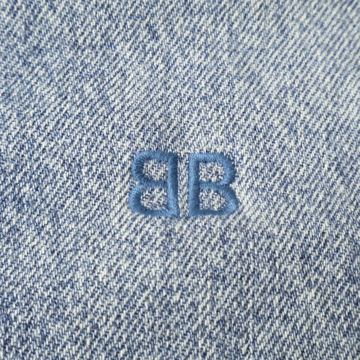 BALENCIAGA バレンシアガ 【新品同様/国内正規】678363 BBロゴ オーバーサイズ デニムシャツ トップス