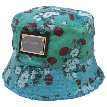 DOLCE&GABBANA ドルチェアンドガッバーナ 【美品/国内正規】GH742A/G8FP4 フラワープリント バケットハット 帽子