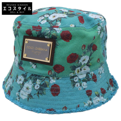 DOLCE&GABBANA ドルチェアンドガッバーナ 【美品/国内正規】GH742A/G8FP4 フラワープリント バケットハット 帽子
