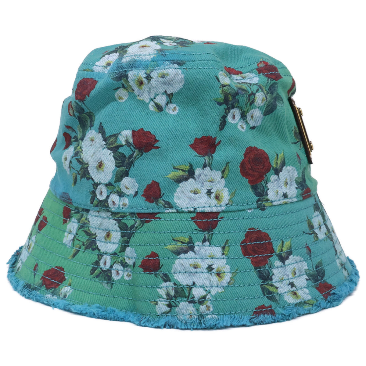 DOLCE&GABBANA ドルチェアンドガッバーナ 【美品/国内正規】GH742A/G8FP4 フラワープリント バケットハット 帽子