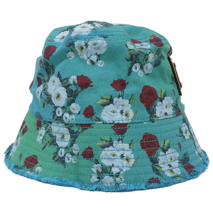 DOLCE&GABBANA ドルチェアンドガッバーナ 【美品/国内正規】GH742A/G8FP4 フラワープリント バケットハット 帽子