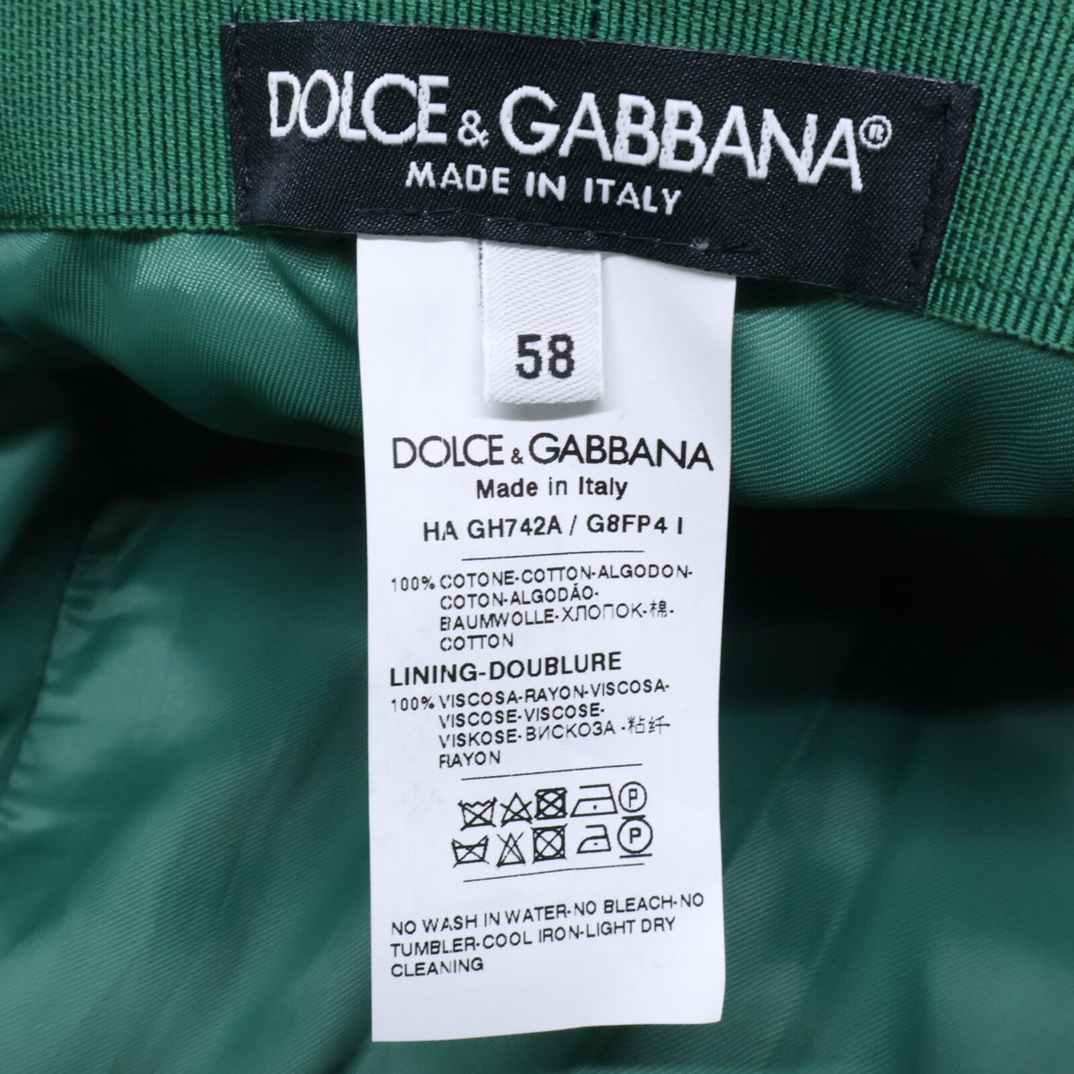 DOLCE&GABBANA ドルチェアンドガッバーナ 【美品/国内正規】GH742A/G8FP4 フラワープリント バケットハット 帽子