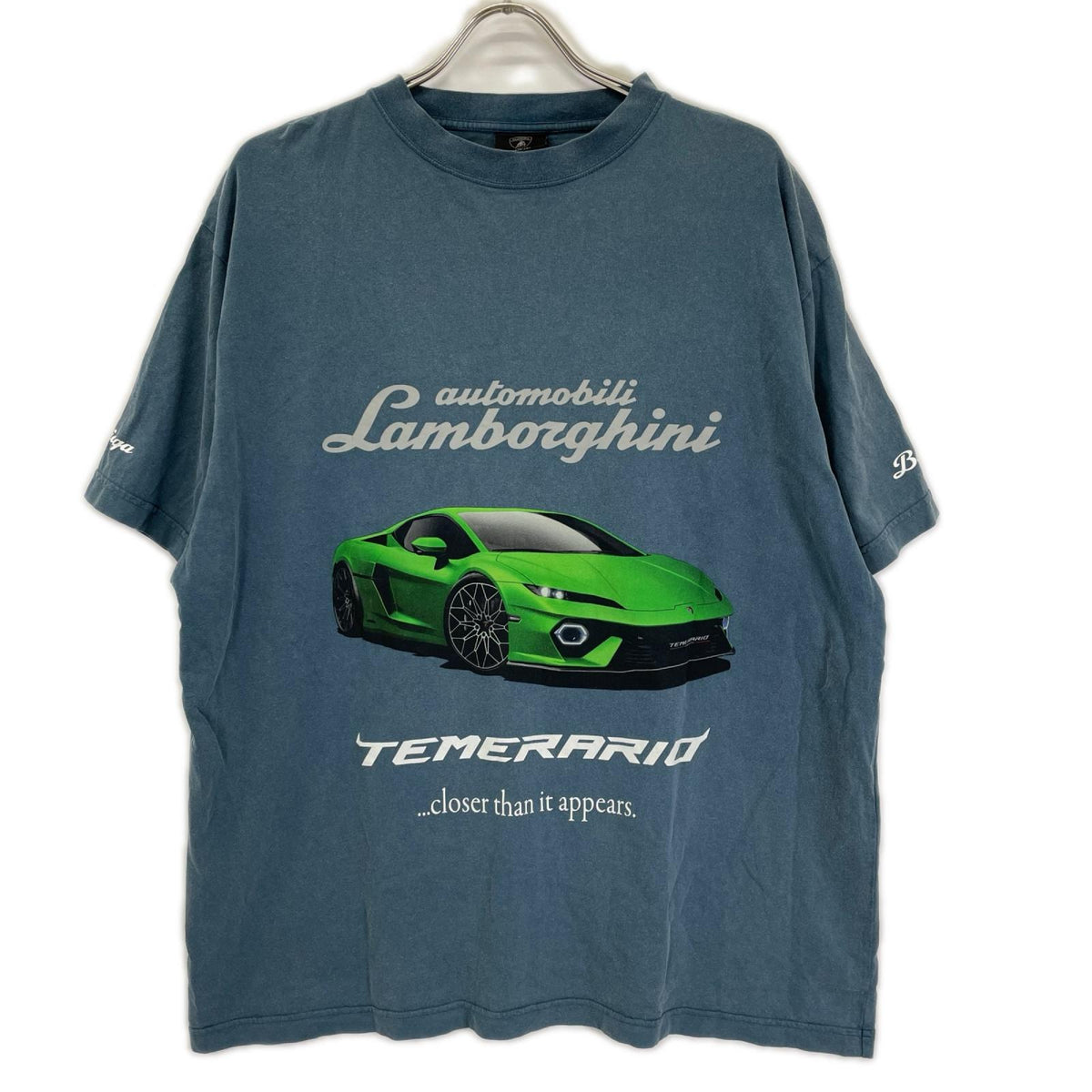 BALENCIAGA バレンシアガ 25SS 831305 ランボルギーニロゴプリントTシャツ トップス