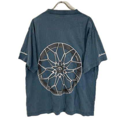 BALENCIAGA バレンシアガ 25SS 831305 ランボルギーニロゴプリントTシャツ トップス