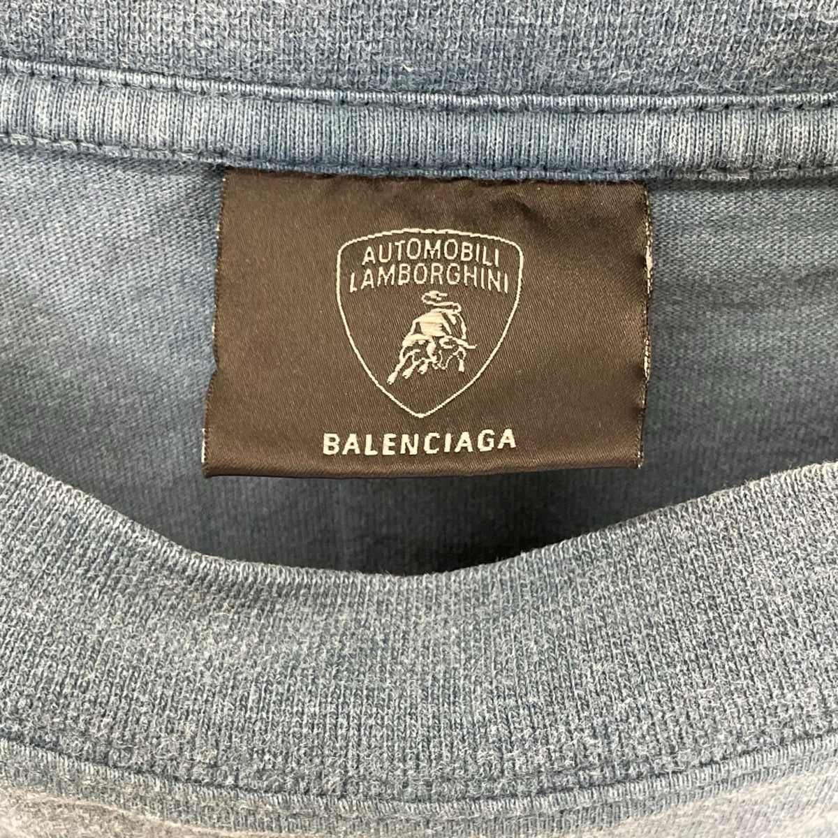 BALENCIAGA バレンシアガ 25SS 831305 ランボルギーニロゴプリントTシャツ トップス