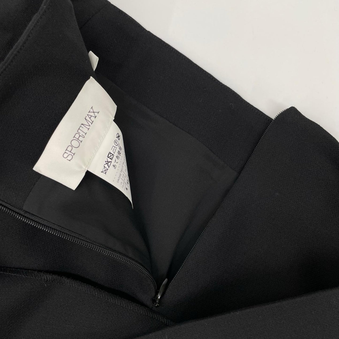 SPORTMAX スポーツマックス 23210611366 ブラック サスペンションスカート スカート