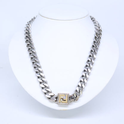 FENDI フェンディ FFロゴ 喜平チェーン ネックレス