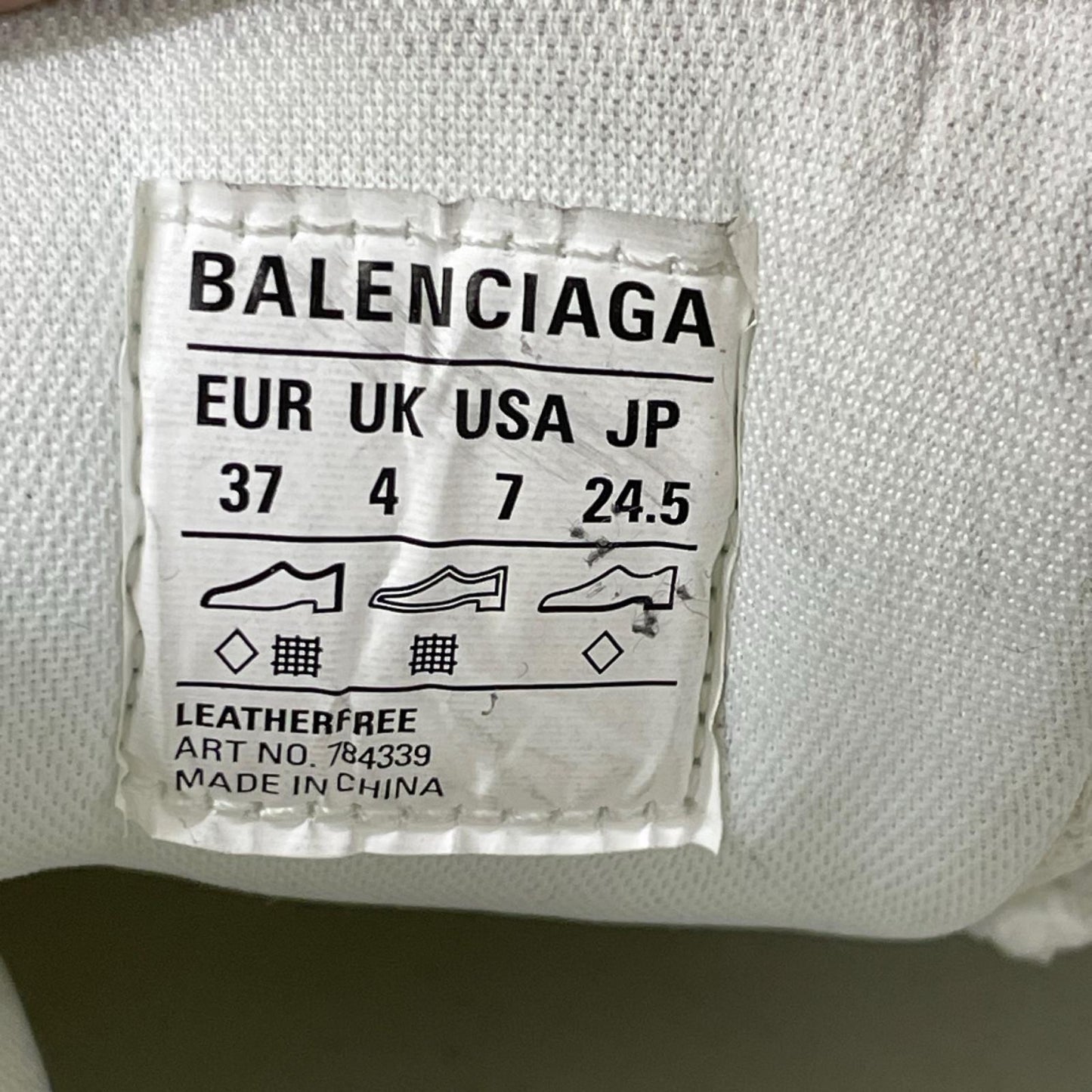 BALENCIAGA バレンシアガ 【美品】784339 CARGO カーゴ USED加工 メッシュ スニーカー シューズ