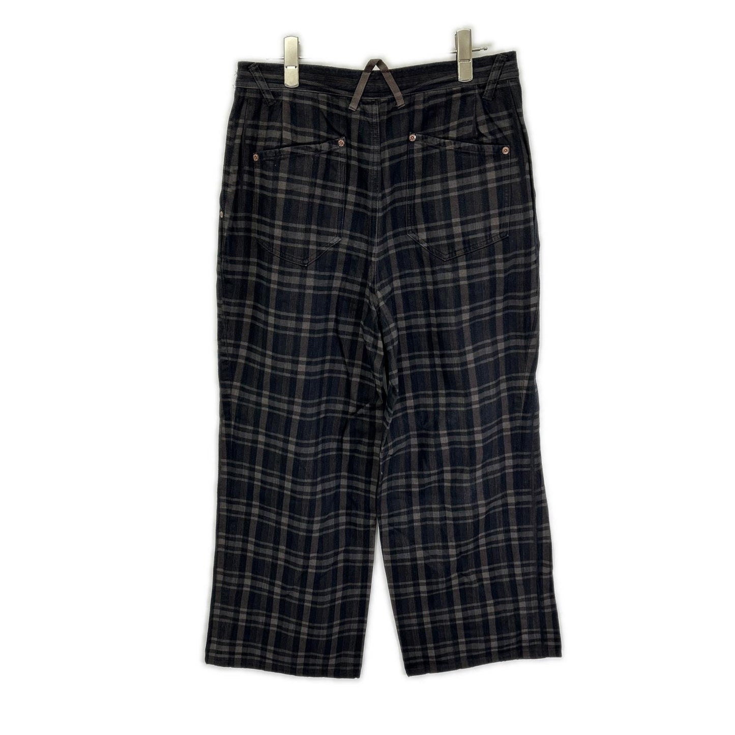 PaulSmith RED EAR ポールスミスレッドイヤー 252609 ブラウン コットン レーザーチェック トラウザーパンツ ボトムス