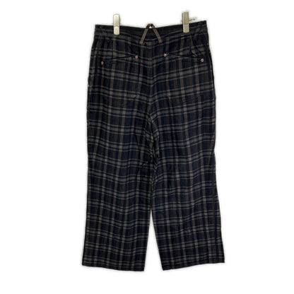 PaulSmith RED EAR ポールスミスレッドイヤー 252609 ブラウン コットン レーザーチェック トラウザーパンツ ボトムス