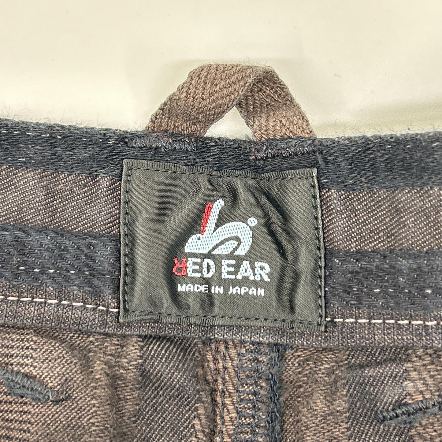 PaulSmith RED EAR ポールスミスレッドイヤー 252609 ブラウン コットン レーザーチェック トラウザーパンツ ボトムス