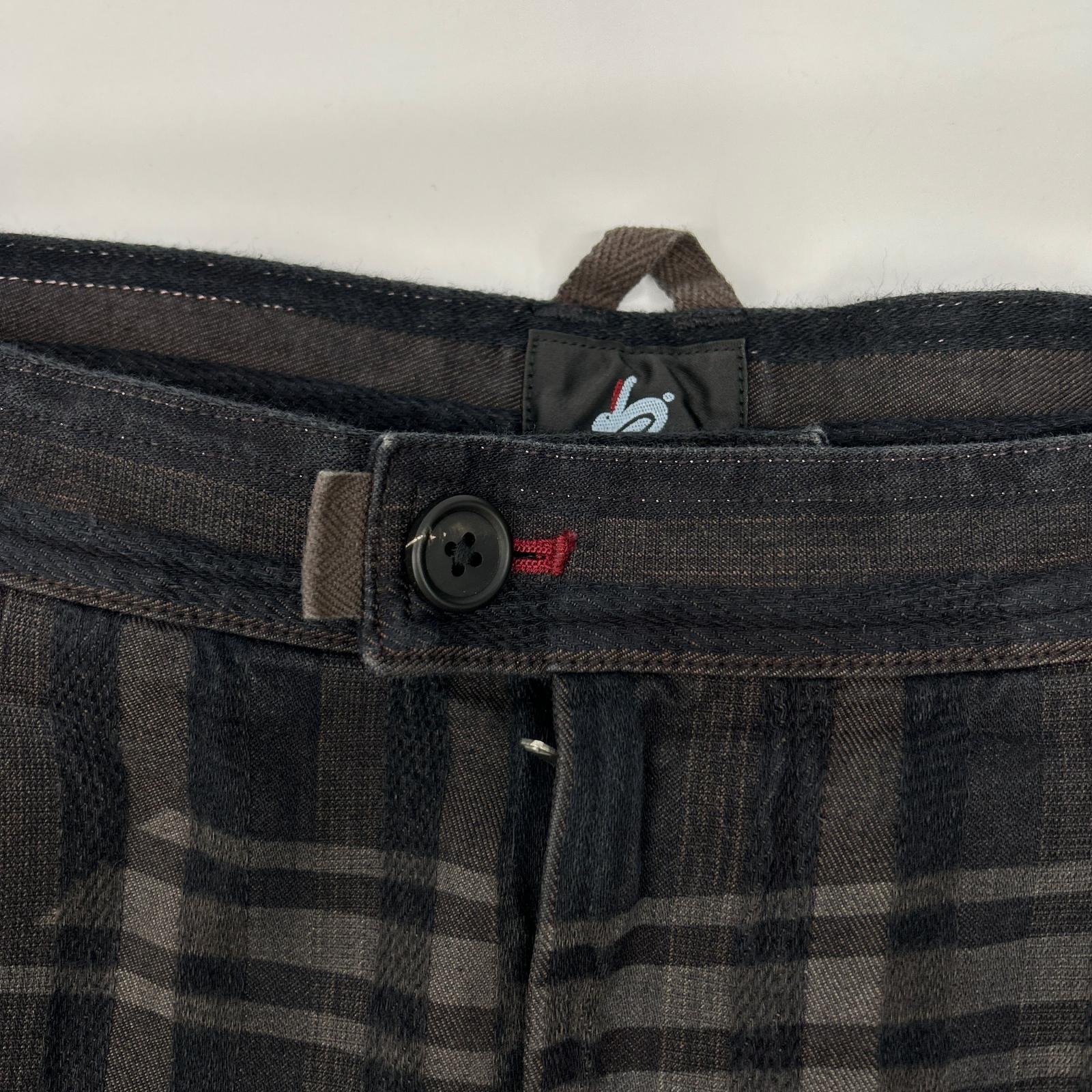 PaulSmith RED EAR ポールスミスレッドイヤー 252609 ブラウン コットン レーザーチェック トラウザーパンツ ボトムス
