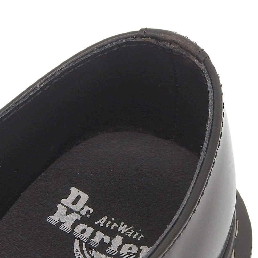 Dr.Martens ドクターマーチン 美品 1461 ジップ ベックス ホワイトステッチ 3 ホール レザー シューズ メンズ ブラック UK6 シューズ