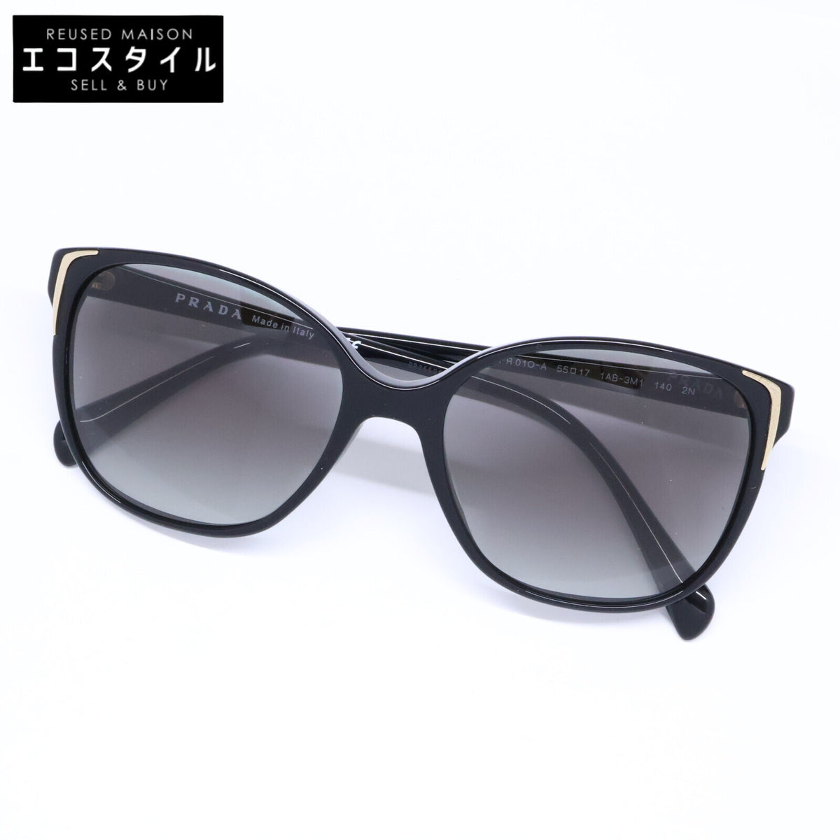 PRADA プラダ SPR01O-A 1AB-3M1 ウェリントンシェイプ サングラス