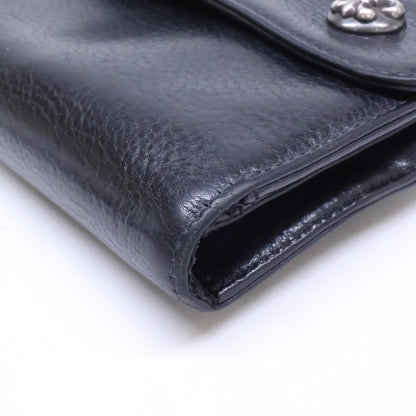 Chrome hearts クロムハーツ WAVE BS FLUER レザーロングウォレット 長財布 長財布（小銭入れあり）