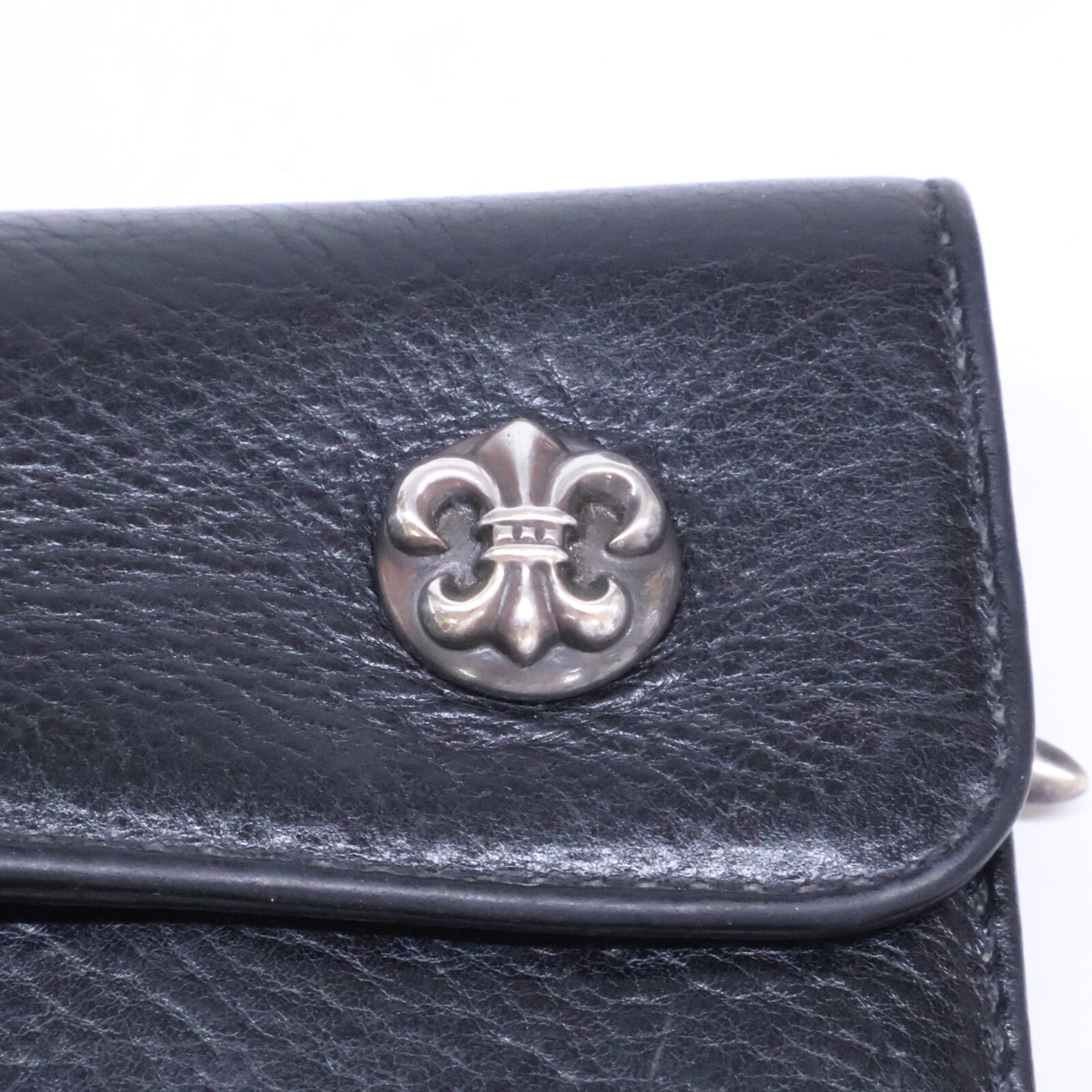 Chrome hearts クロムハーツ WAVE BS FLUER レザーロングウォレット 長財布 長財布（小銭入れあり）