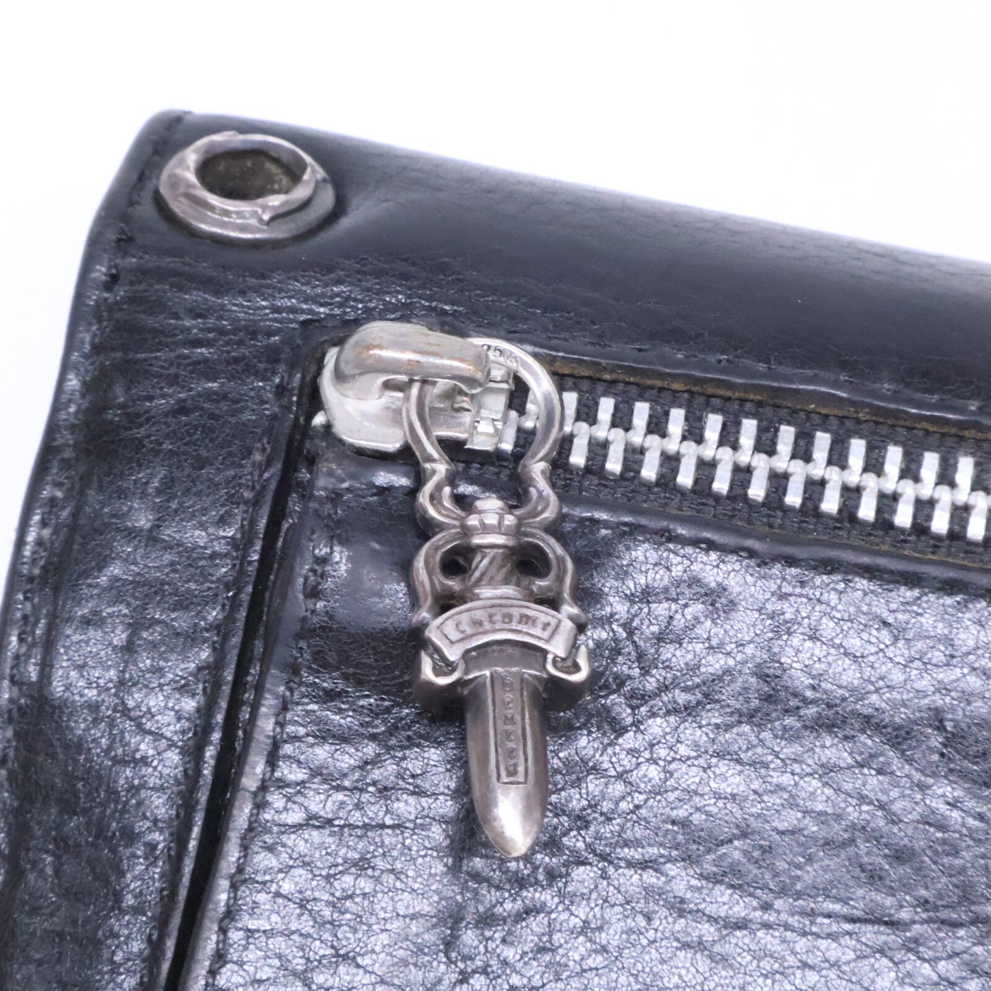 Chrome hearts クロムハーツ WAVE BS FLUER レザーロングウォレット 長財布 長財布（小銭入れあり）