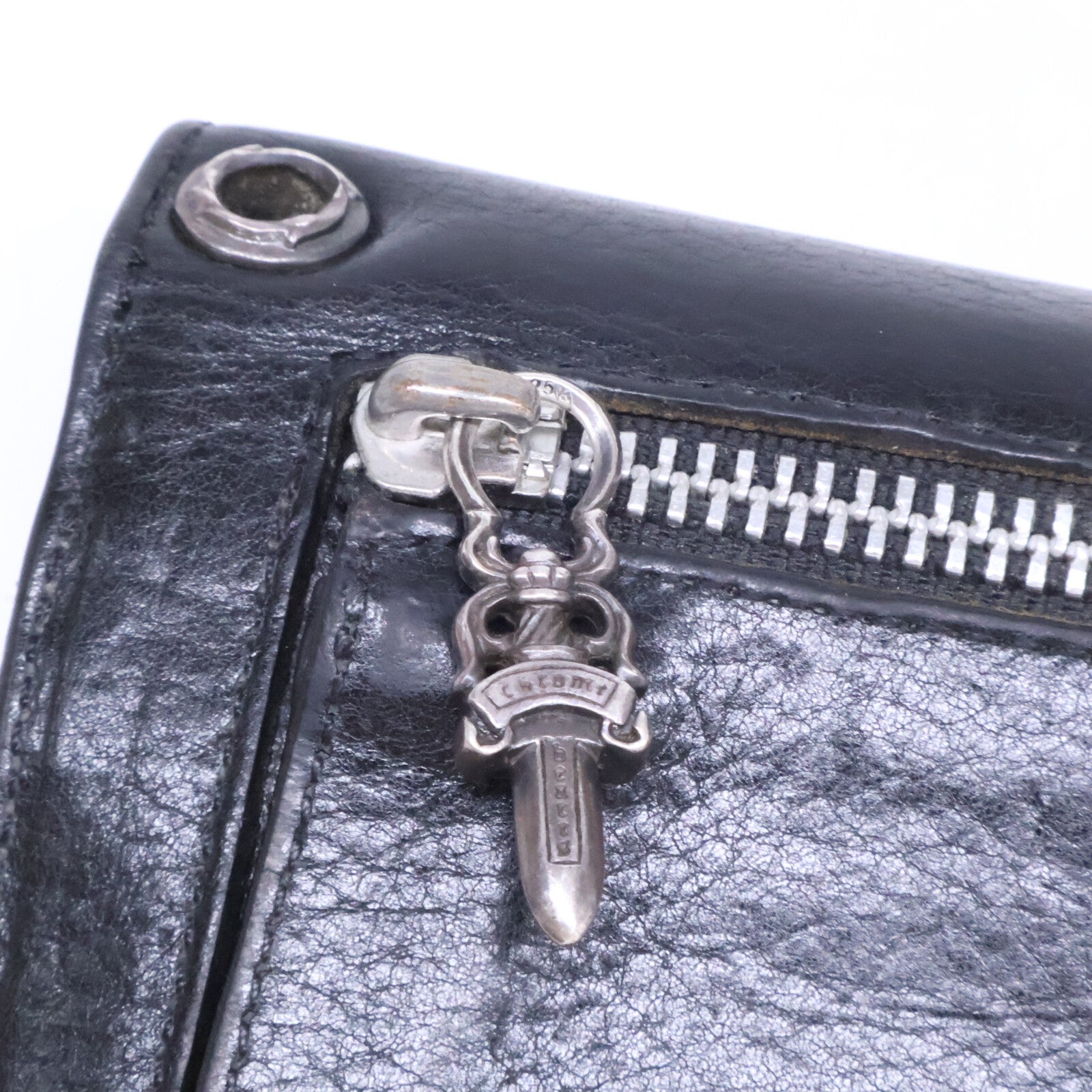 Chrome hearts クロムハーツ WAVE BS FLUER レザーロングウォレット 長財布 長財布（小銭入れあり）