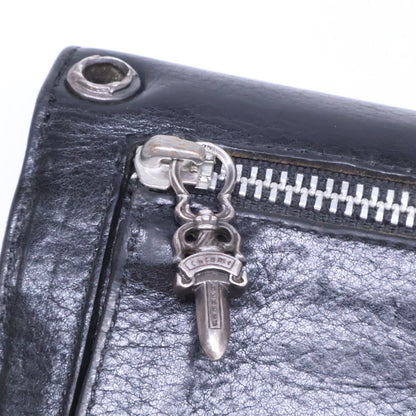 Chrome hearts クロムハーツ WAVE BS FLUER レザーロングウォレット 長財布 長財布（小銭入れあり）