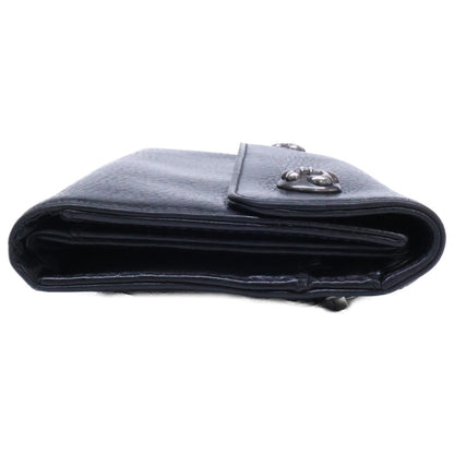 Chrome hearts クロムハーツ WAVE BS FLUER レザーロングウォレット 長財布 長財布（小銭入れあり）