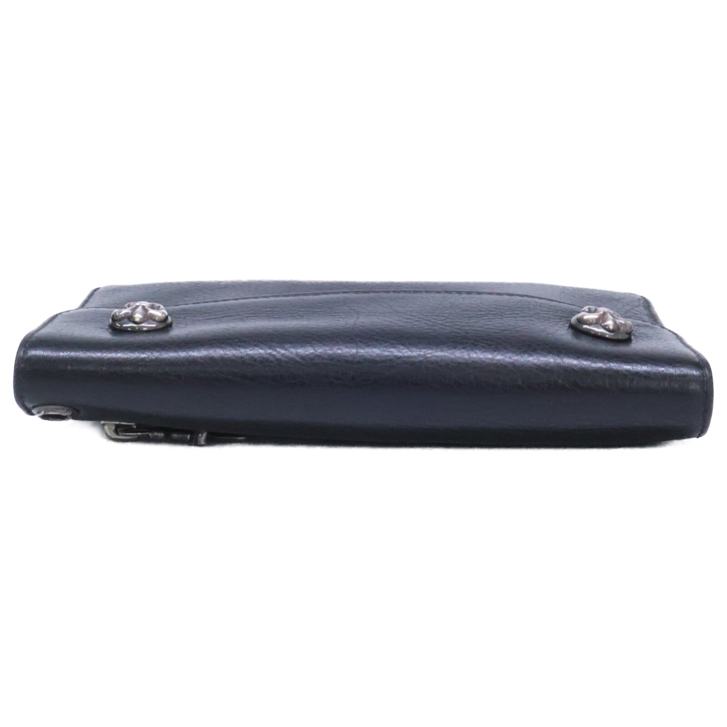 Chrome hearts クロムハーツ WAVE BS FLUER レザーロングウォレット 長財布 長財布（小銭入れあり）