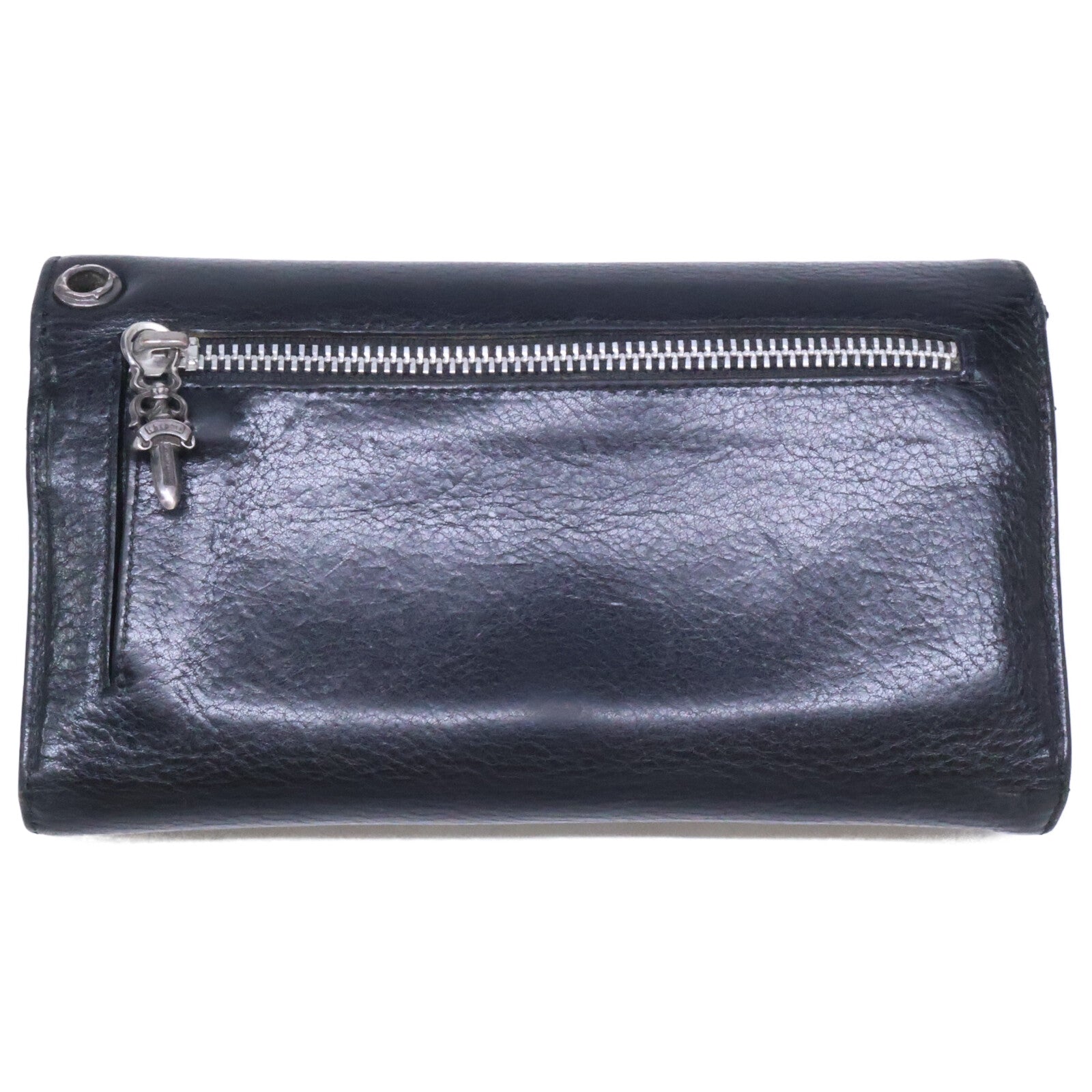 Chrome hearts クロムハーツ WAVE BS FLUER レザーロングウォレット 長財布 長財布（小銭入れあり）
