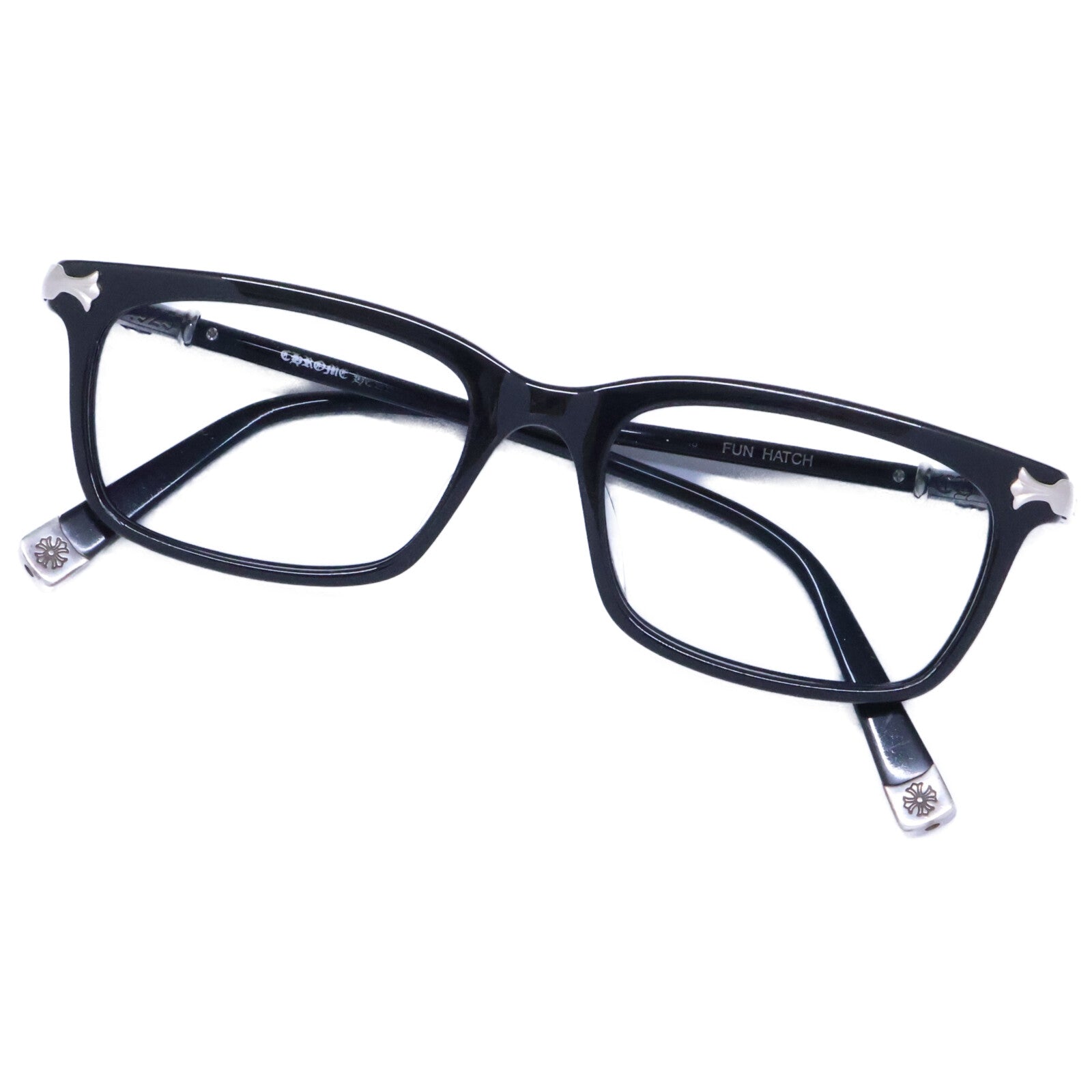 Chrome hearts クロムハーツ FUN HATCH クロス スクエアシェイプ アイウェア サングラス