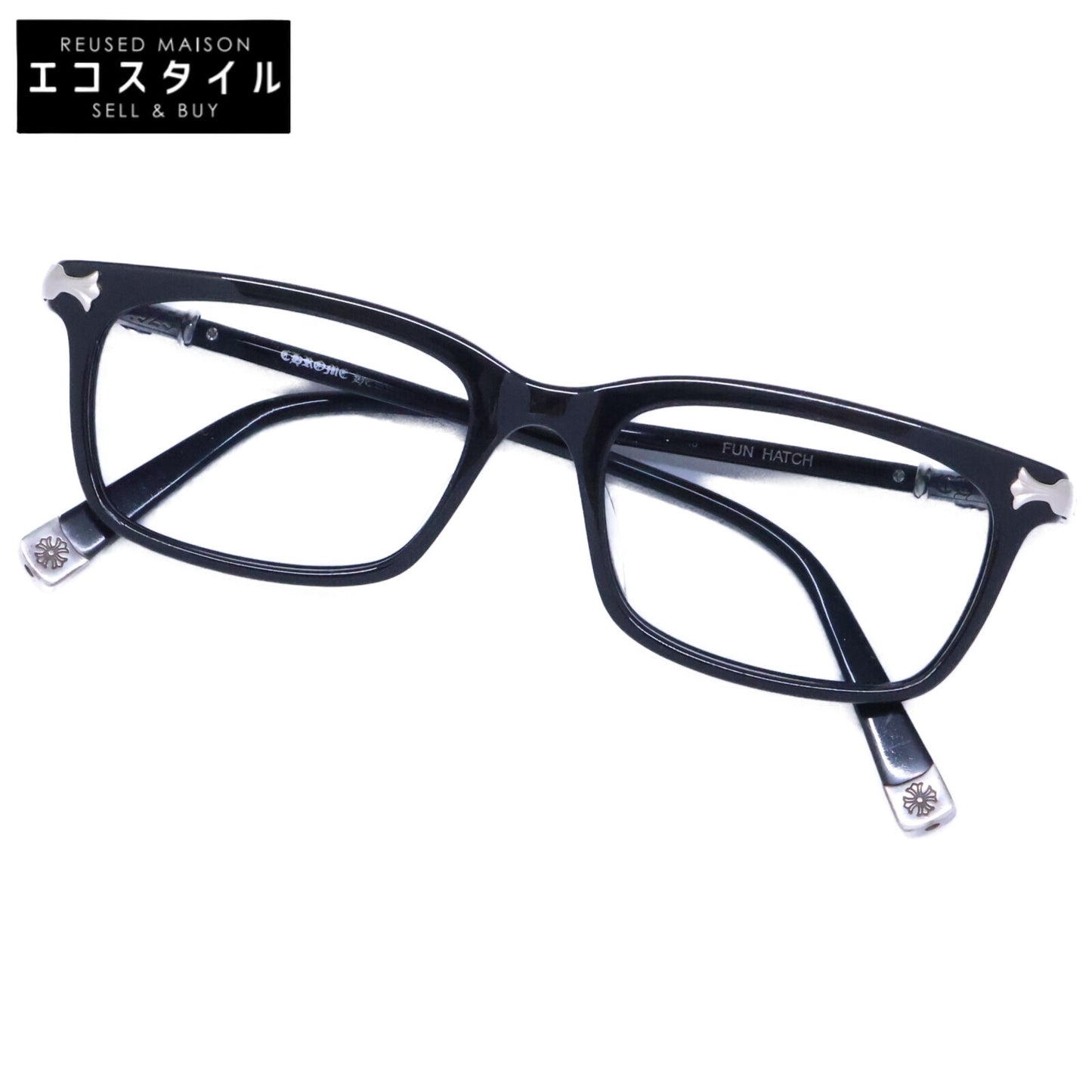 Chrome hearts クロムハーツ FUN HATCH クロス スクエアシェイプ アイウェア サングラス