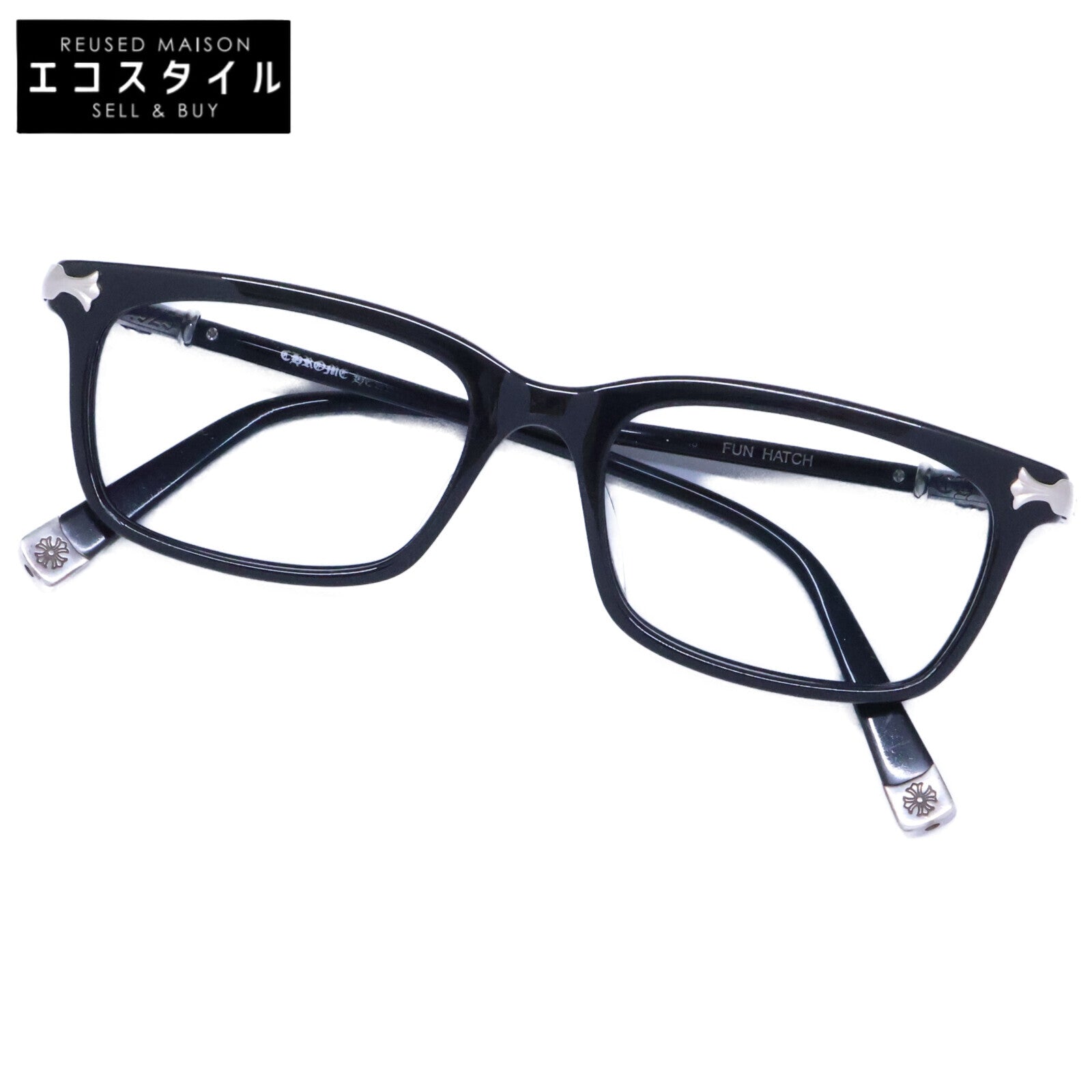Chrome hearts クロムハーツ FUN HATCH クロス スクエアシェイプ アイウェア サングラス